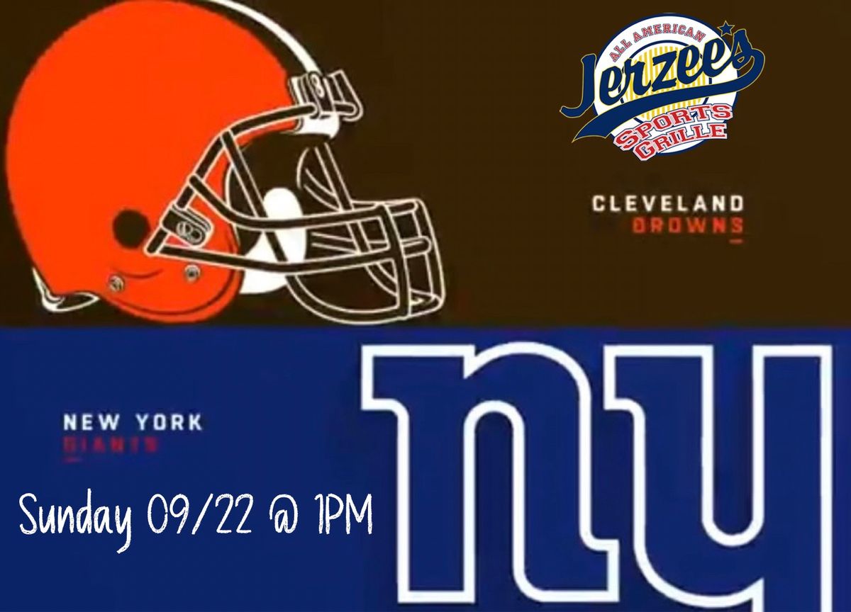 Browns vs Giants