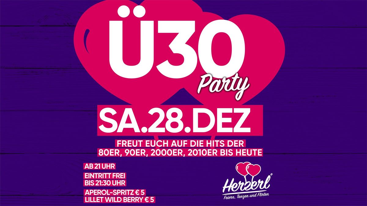 Herzerl's \u00dc30 Party | Sa. 28.12. | Herzerl