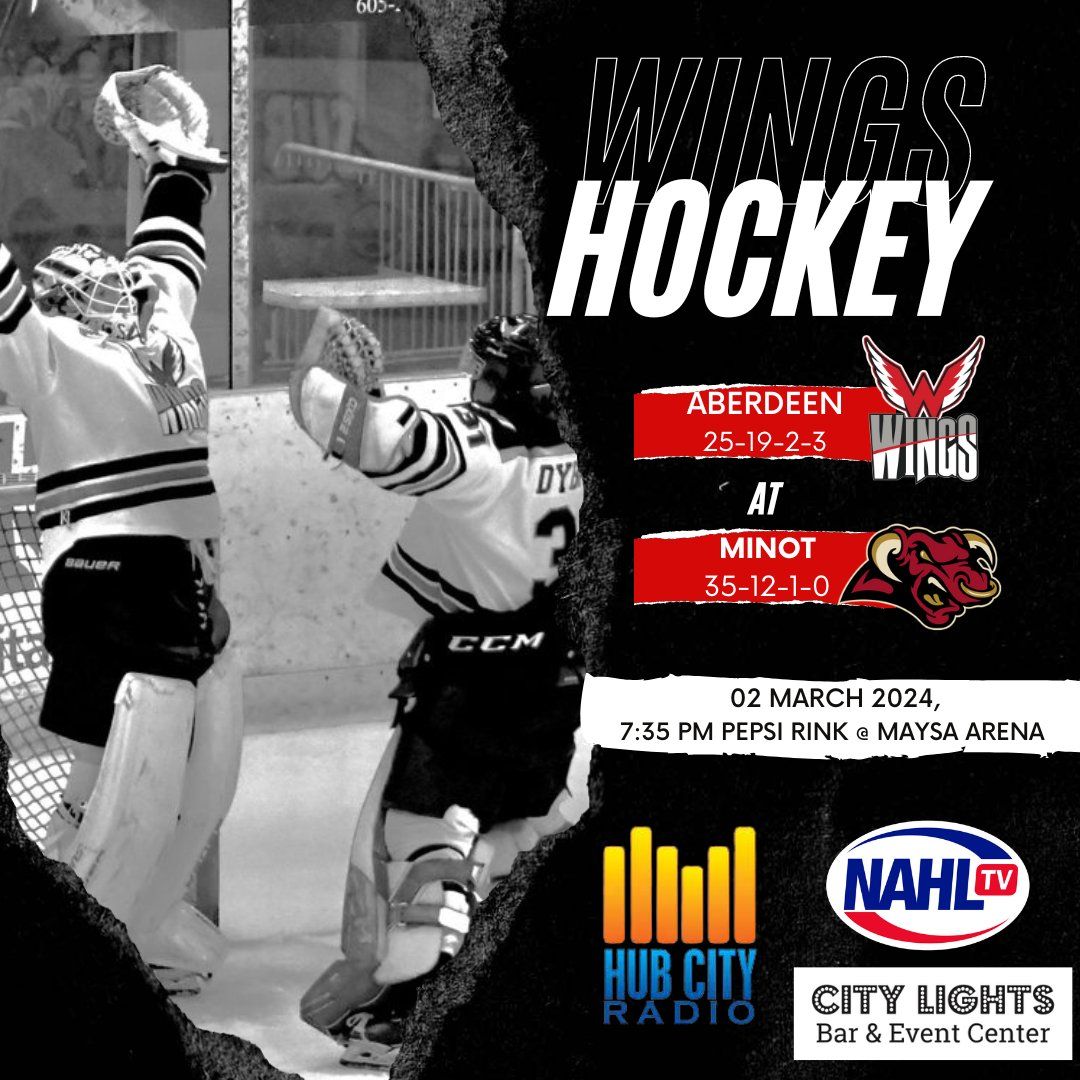 Aberdeen Wings at Minot Minotauros at Maysa Arena