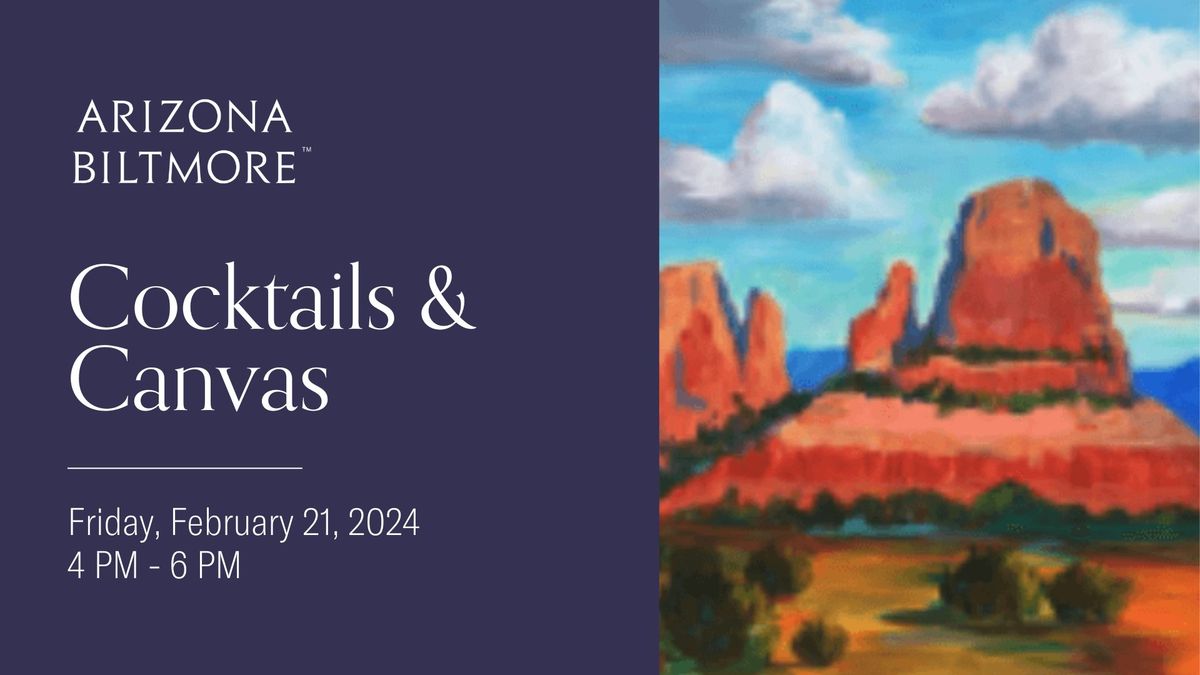 Cocktails and Canvas - Sedona Red Rock