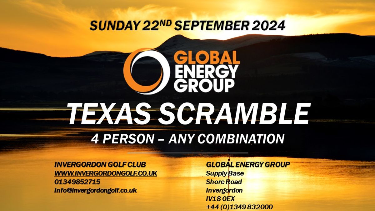 GLOBAL ENERGY GROUP TEXAS SCRAMBLE