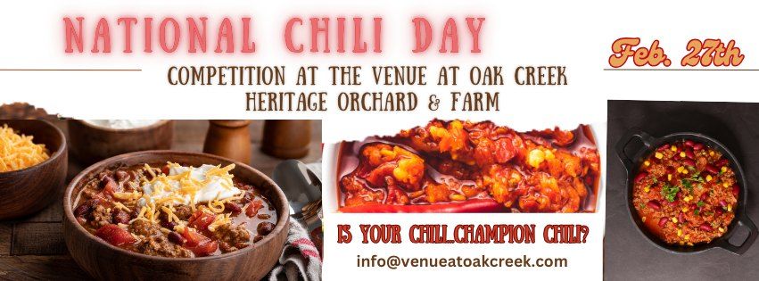 National Chili Day Competition at The Venue at Oak Creek!