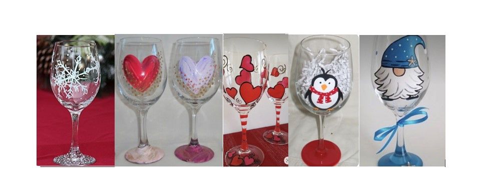 Winter Wine Glass Brunchtime Painting Event at Miller's Ale House in Commack