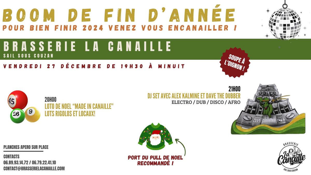 Boom de fin d'ann\u00e9e \u00e0 la Canaille