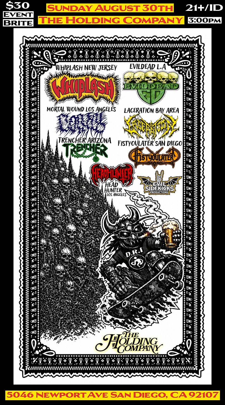 Whiplash and EvilDead at The Holding Company