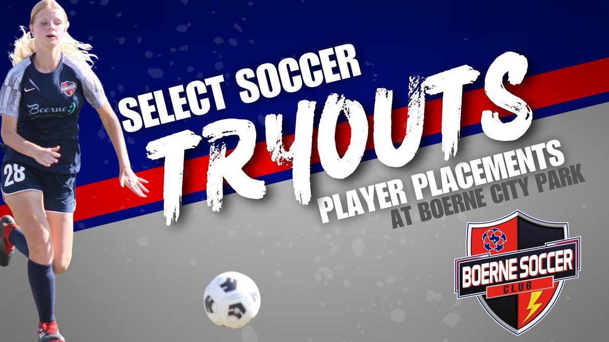 2024\/2025 Select Soccer Player Placement Event (Tryouts) - U11-U14