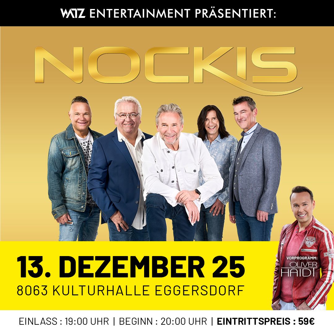 NOCKIS live on Stage | Kulturhalle Eggersdorf am 13.12.2025