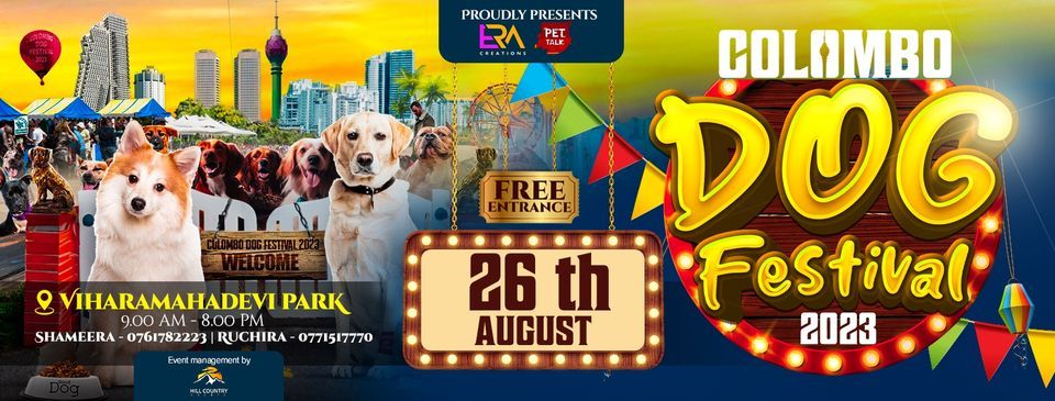 Colombo Dog Festival 2k23, Viharamahadevi Open Air Theatre, Colombo, 26 ...