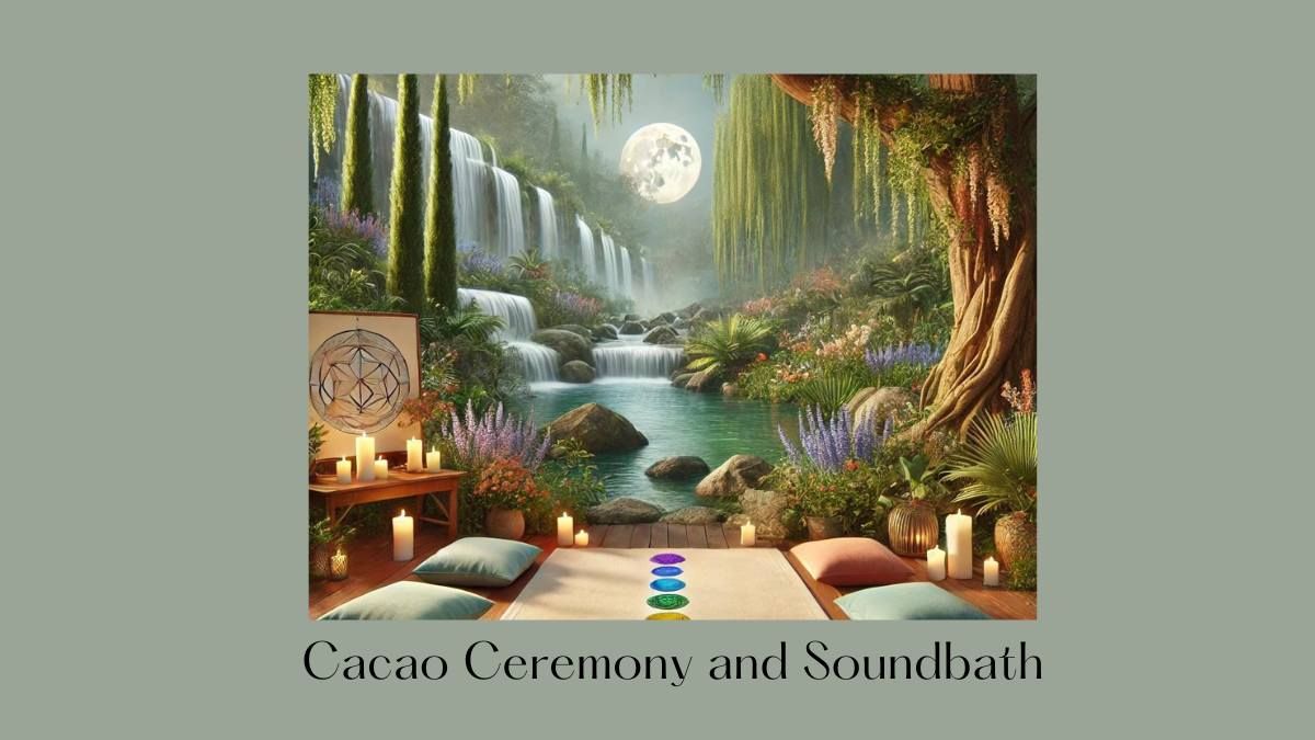 Full Moon Fusion Lotus Cacao Ceremony and Singing Bowl Soundbath