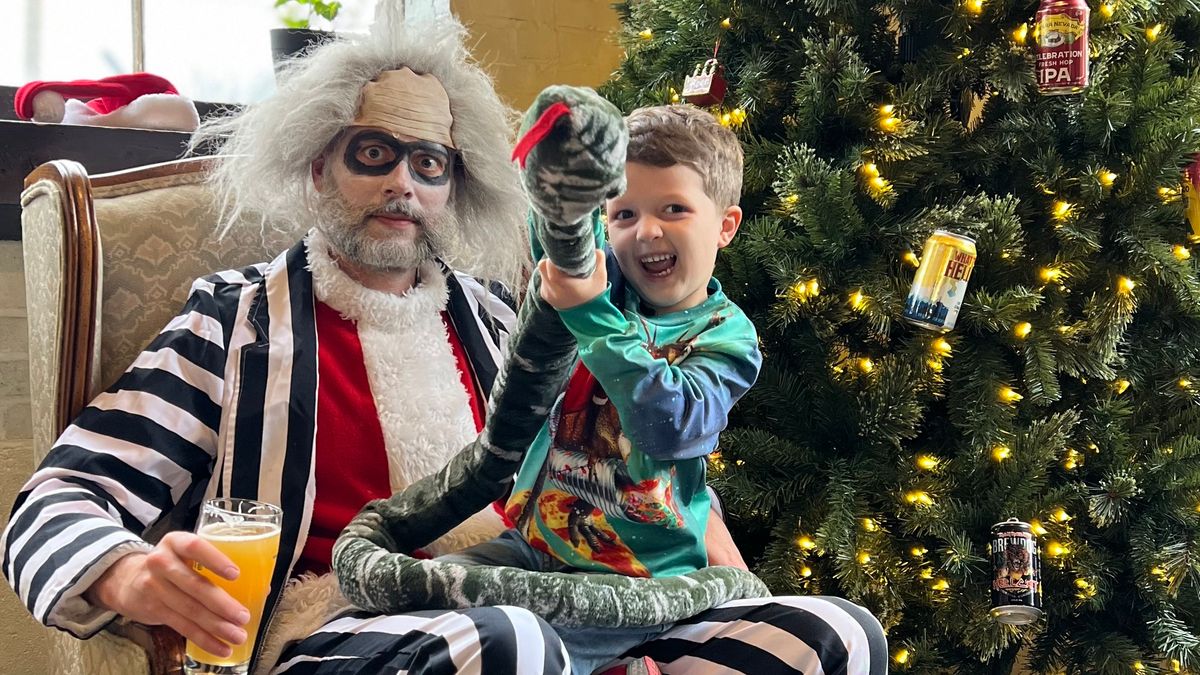 Pictures with Beetlejuice Santa