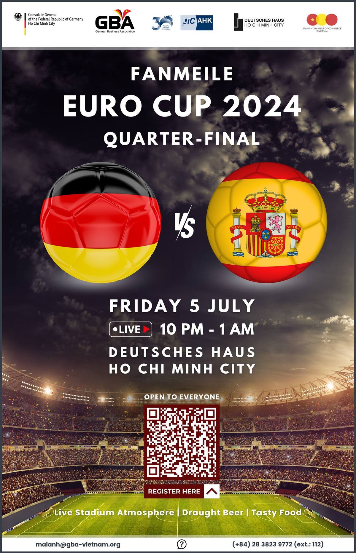 Fanmeile EURO CUP 2024 | Quarter-final Germany vs. Spain