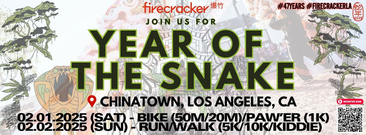 2025 LA Chinatown Firecracker 5K\/10K Run\/Walk, Bike Ride, PAW'er Dog Walk, & Kiddie Run