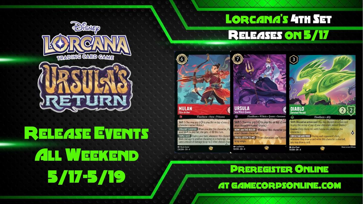 Ursula's Return Release Event (Sunday Afternoon)