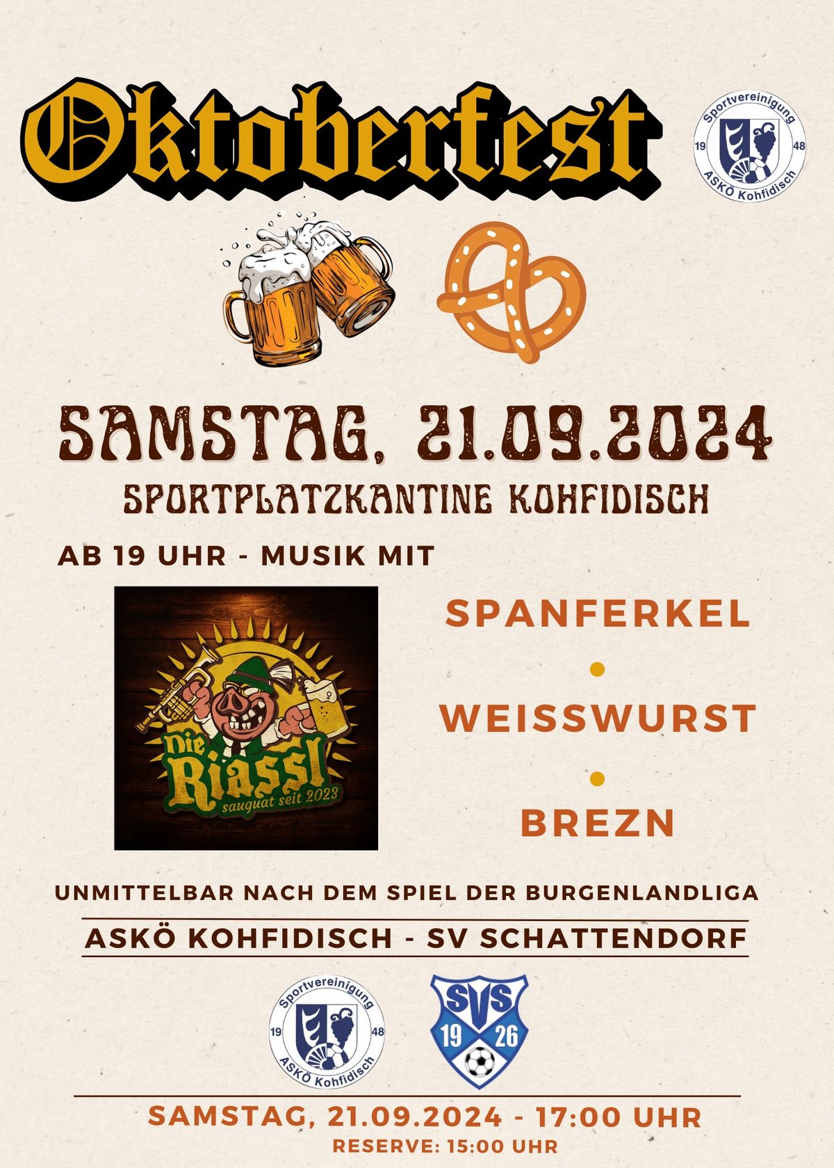 Oktoberfest des ASK\u00d6 Kohfidisch