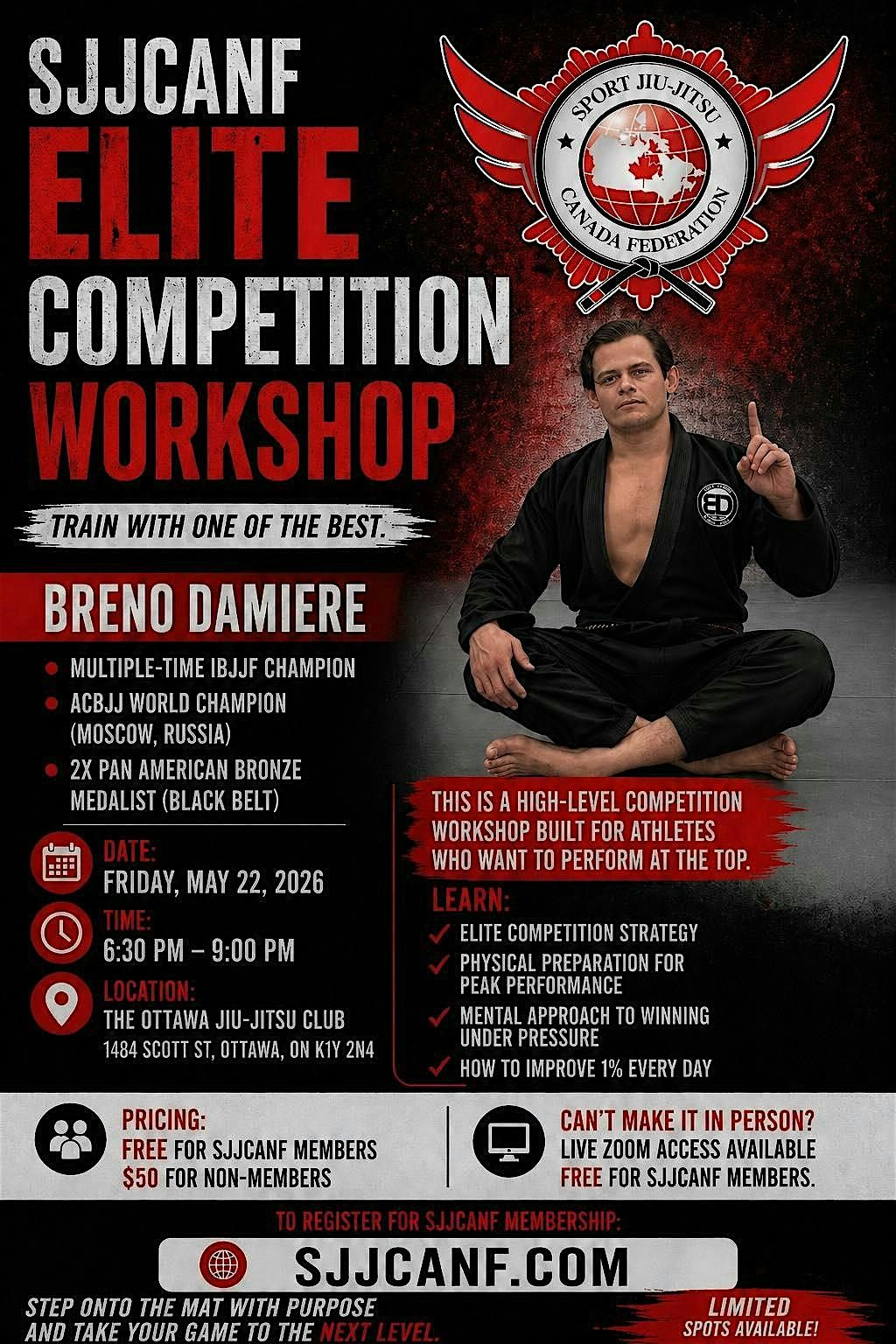 SJJCANF Elite Competition Workshop with Breno Damiere