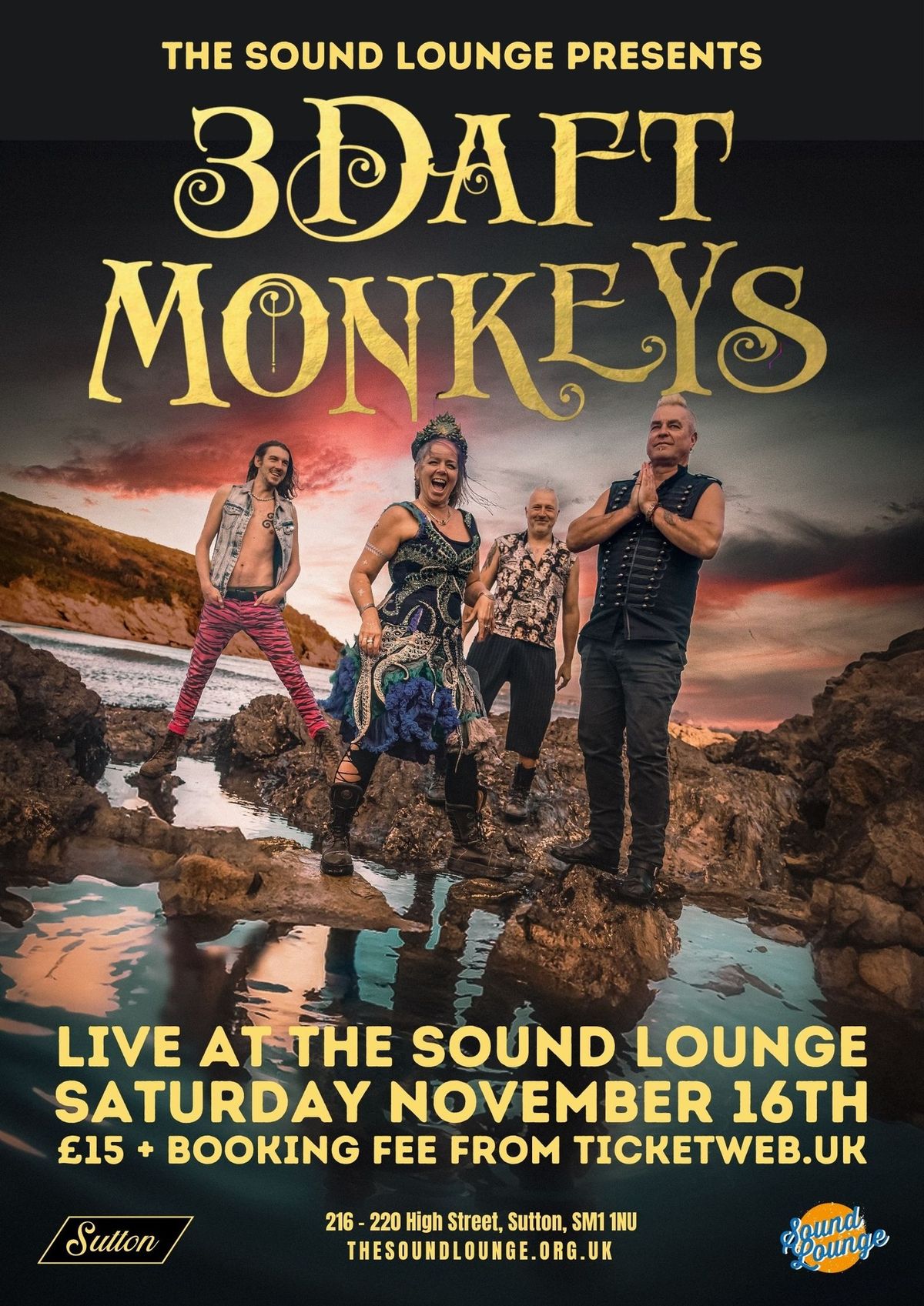 3 Daft Monkeys at The Sound Lounge