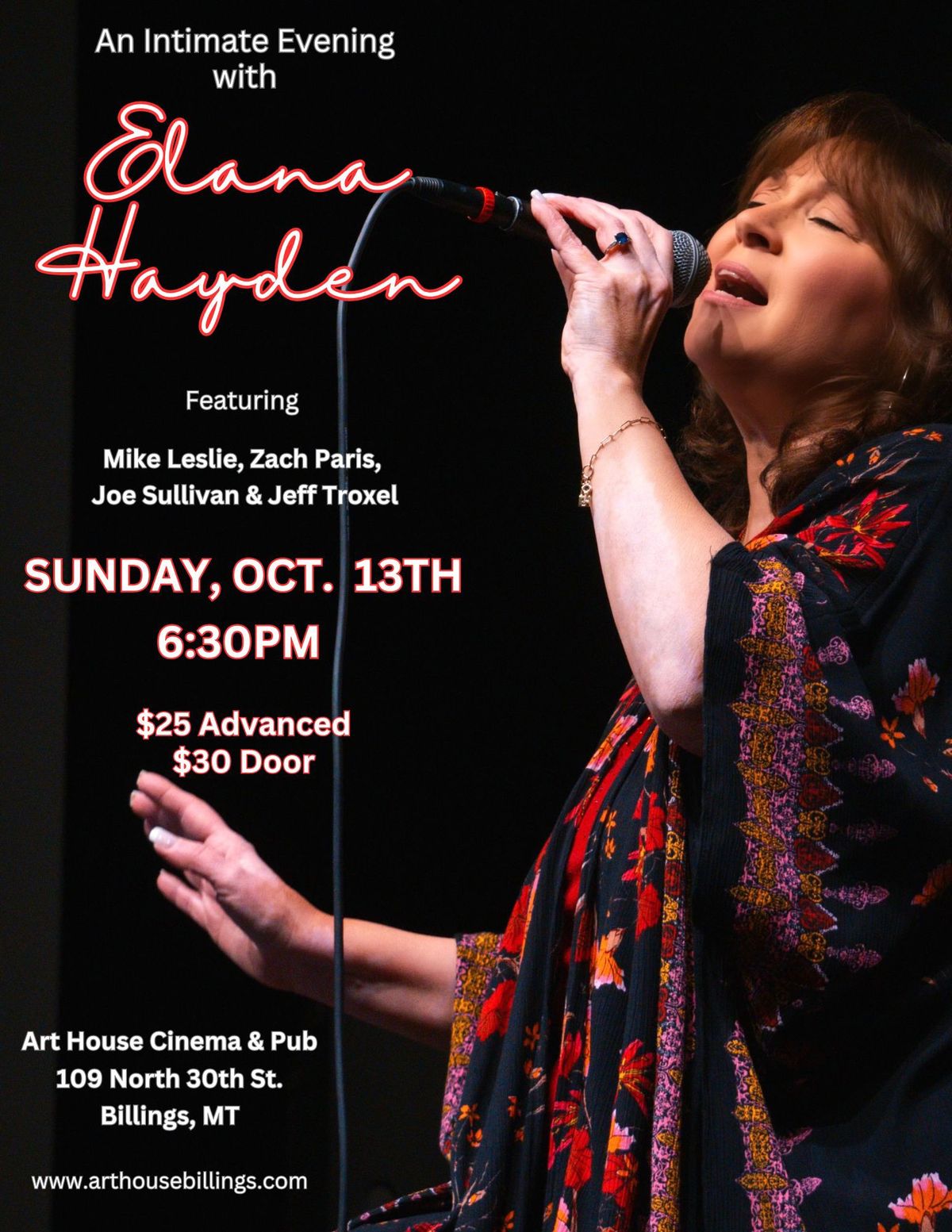 An Intimate Evening with Elana Hayden (Billings)