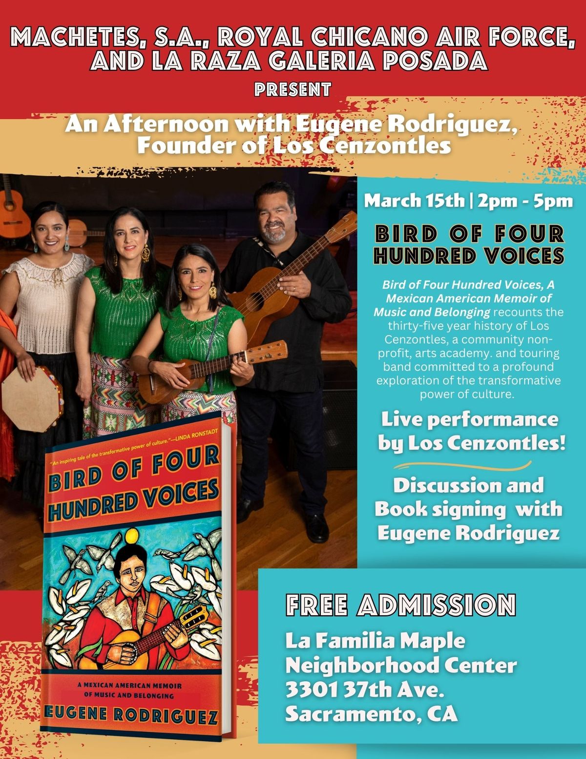 An Afternoon with Eugene Rodriguez and Los Cenzontles