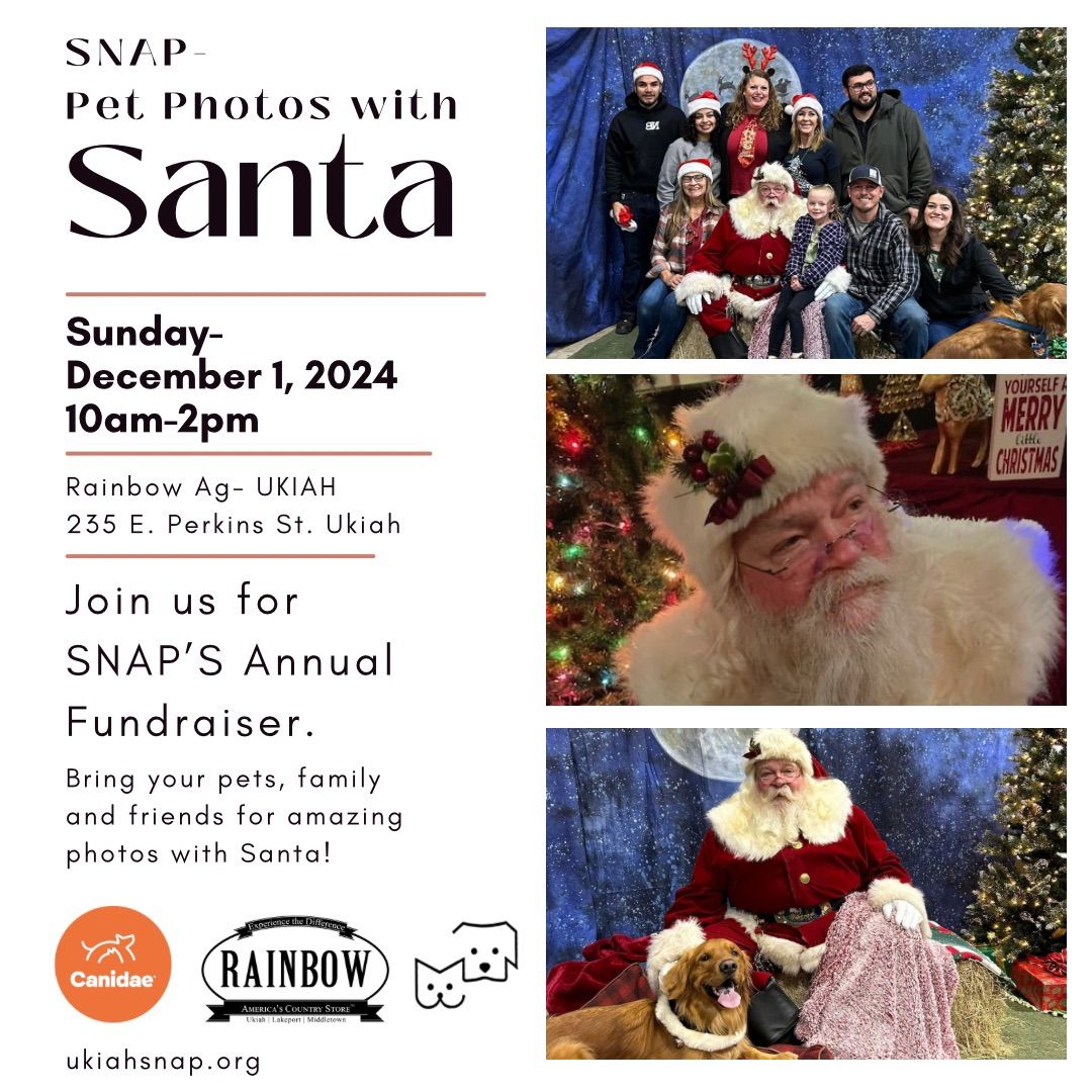 SNAP Pet Photos with Santa!