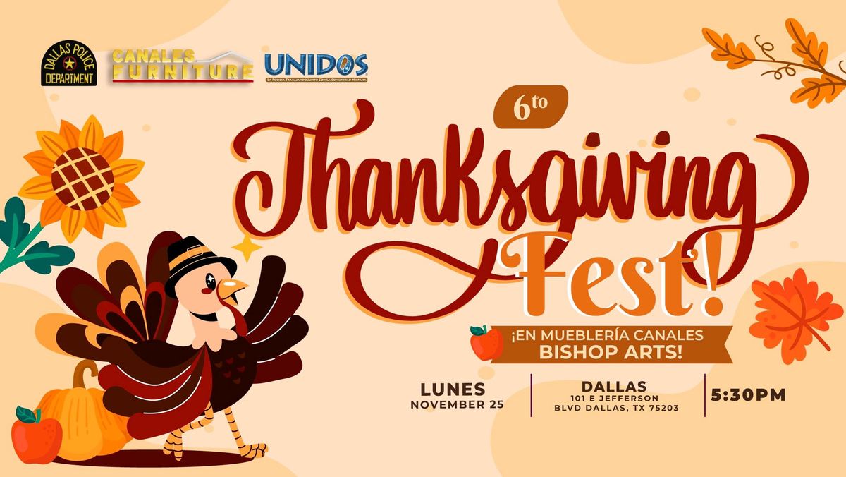 Thanksgiving Fest \ud83e\udd83 Bishop Arts \ud83c\udf41