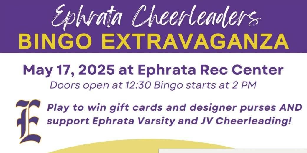 Ephrata Cheerleader's BINGO Extravaganza