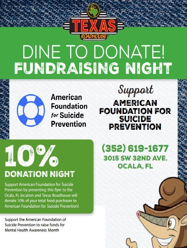 AFSP Dine to Donate Fundraising Night 