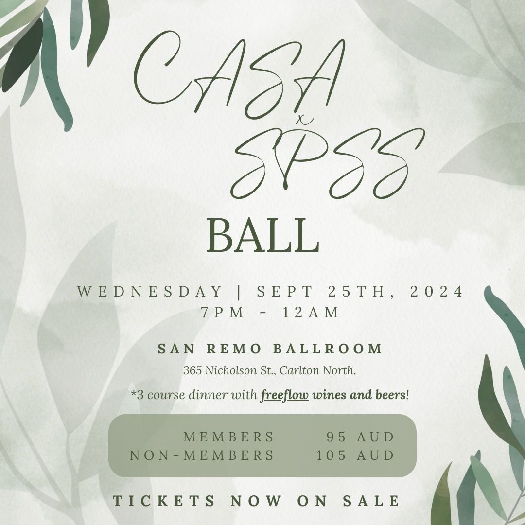 CASA x SPSS BALL 