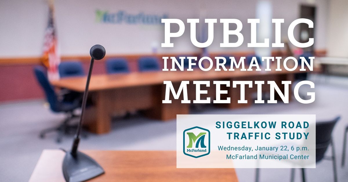 Public Information Meeting: Siggelkow Road Traffic Study