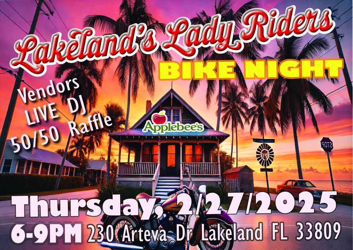 BIKE NIGHT Lakeland's Lady Riders @Applebee's N Lakeland