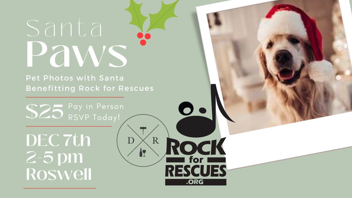 Santa Paws - Pet Photos with Santa Benefiting Rock for Rescues