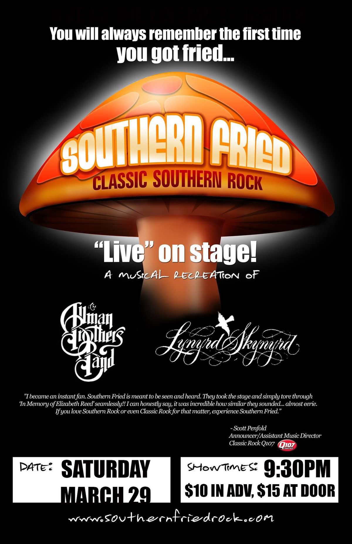 Southern Fried Tribute to Lynyrd Skynyrd, The Allman Brothers Band & Southern Rock at the Linsmore!