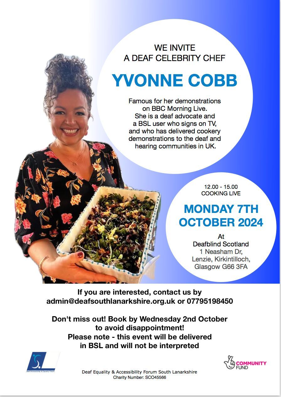 A Deaf celebrity Chef, Yvonne Cobb