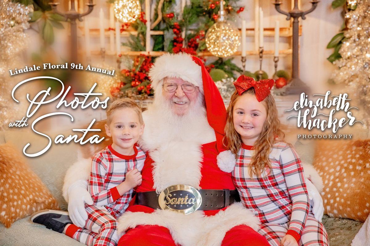 Photos with Santa at Lindale Floral