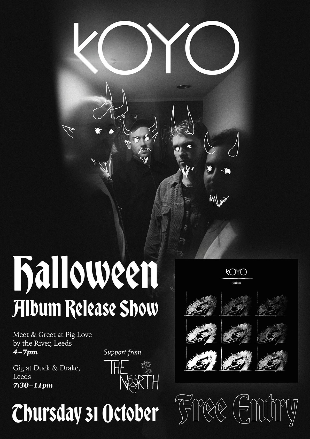 KOYO + The North | Halloween Album Release Show | The Duck & Drake, Leeds