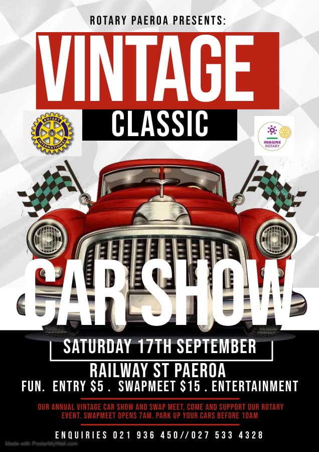 Rotary Paeroa Vintage and Classic Car  Swap Meet