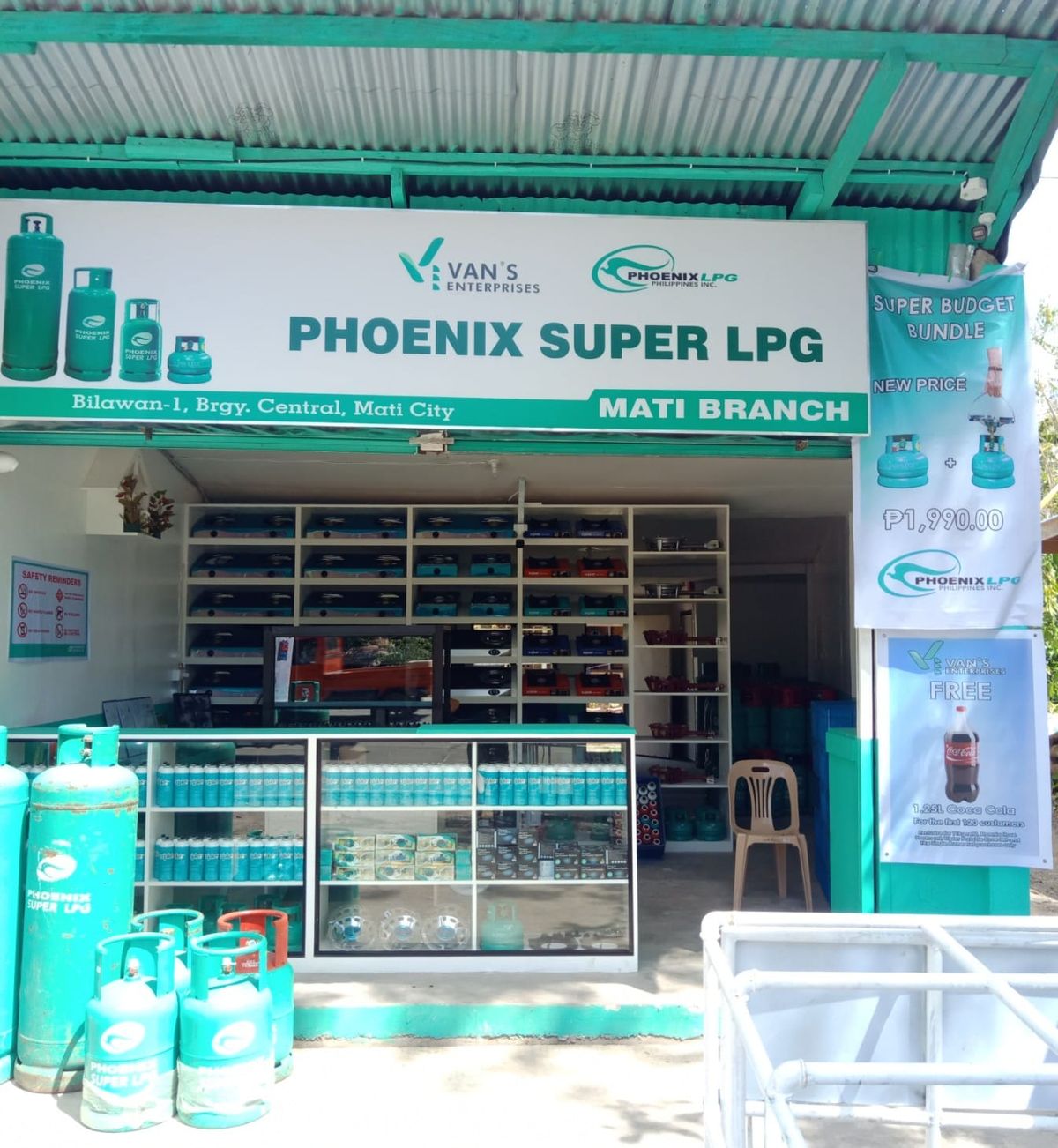 VANS ENTERPRISES PHOENIX SUPER LPG MATI CITY 