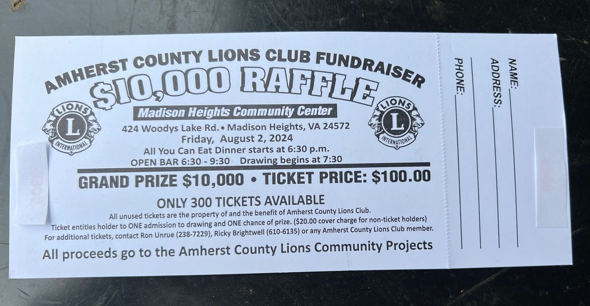 Amherst County Lions Club Raffle
