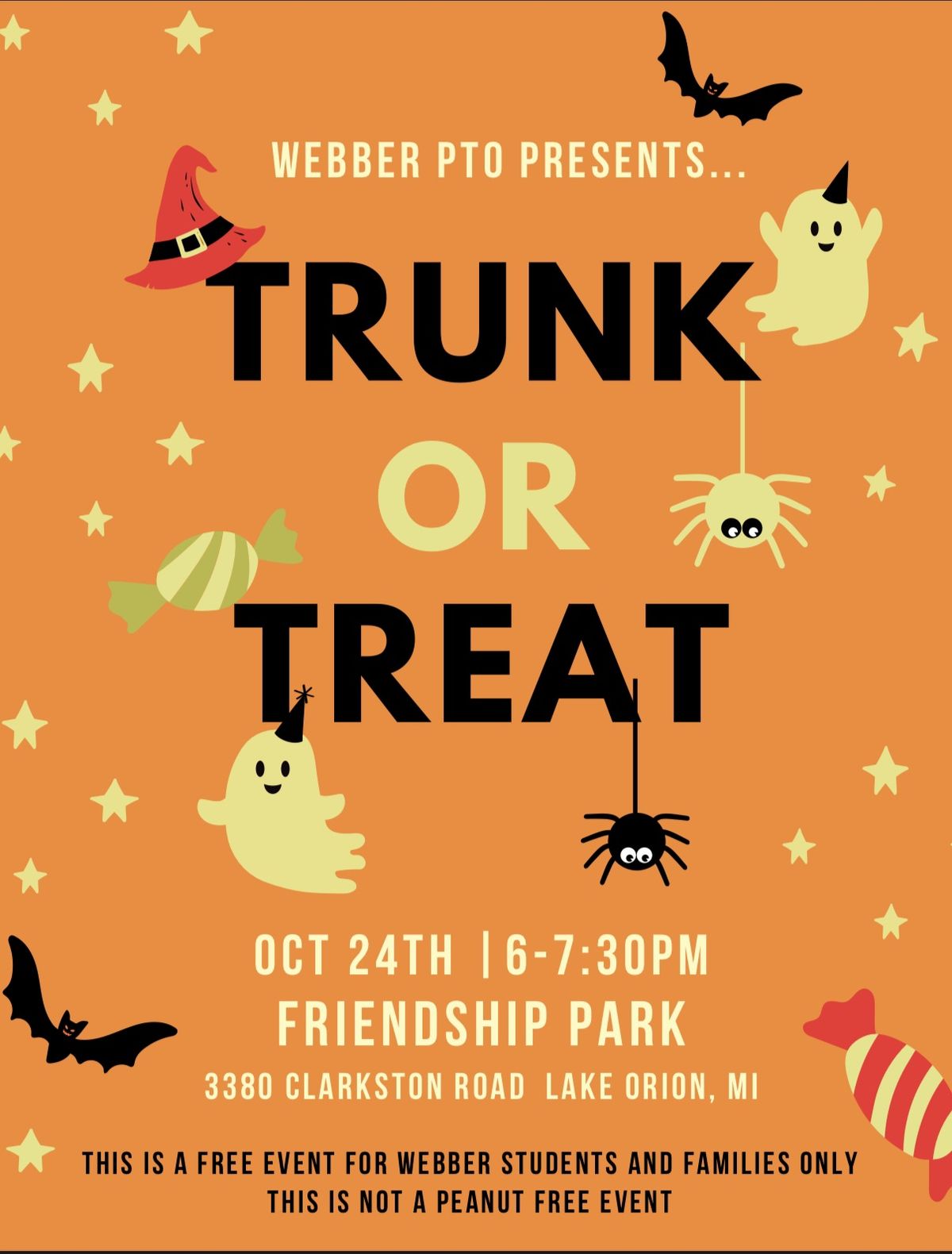 Webber Elementary PTO Trunk or Treat 