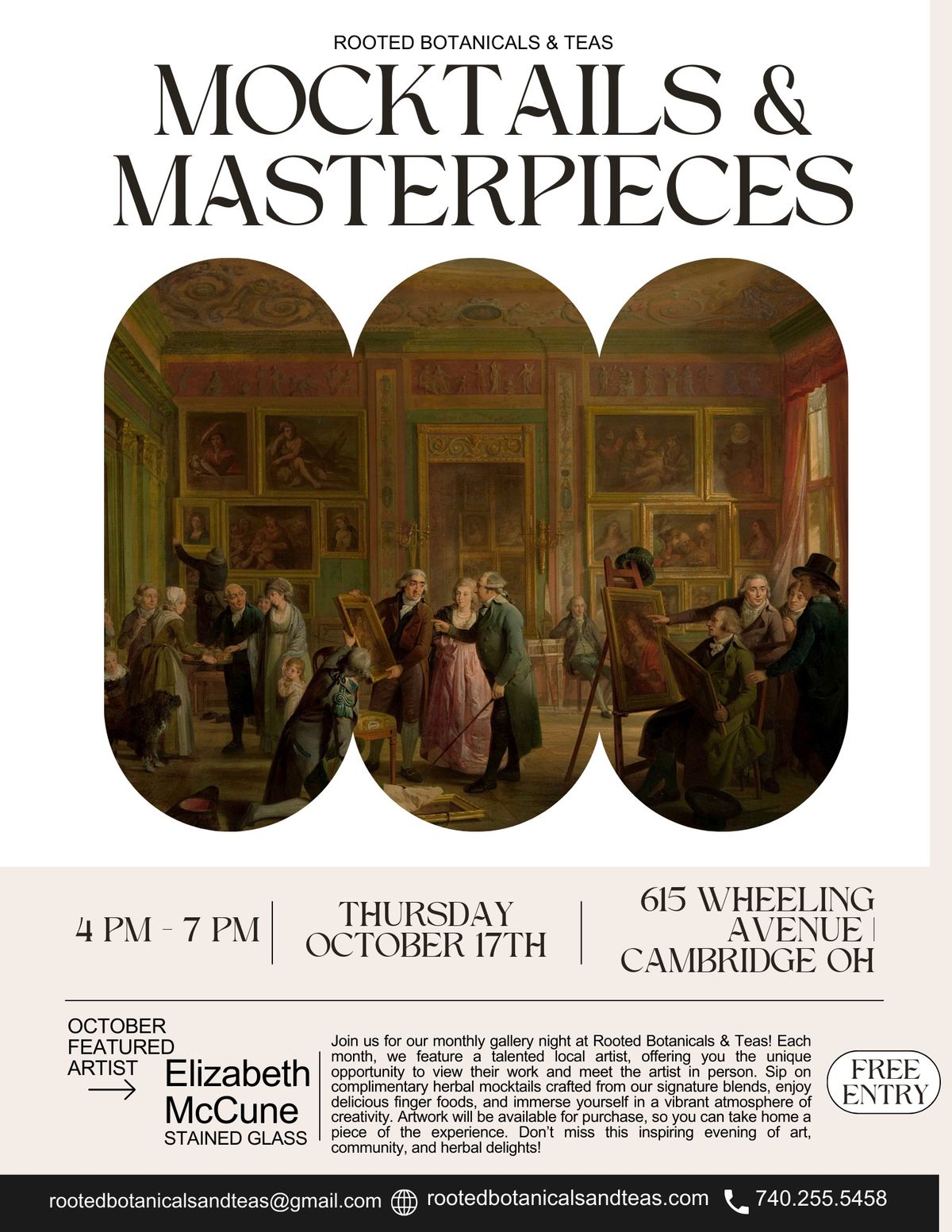 Mocktails & Masterpieces: Third Thursdays