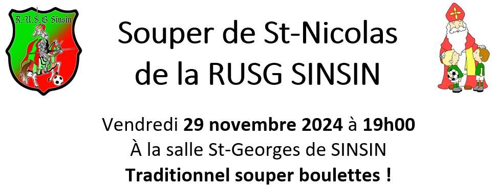 Souper Saint - Nicolas du RUSG SINSIN