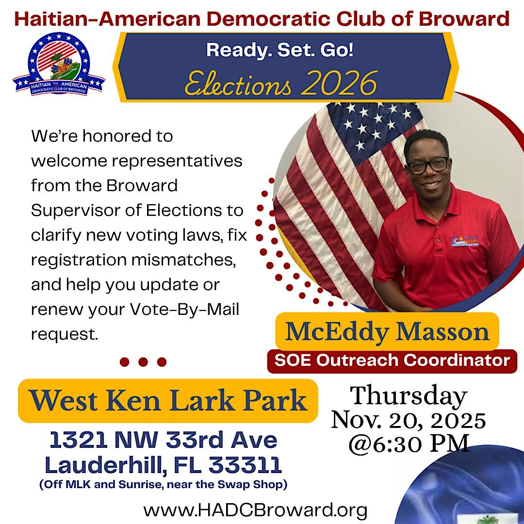 Ready. Set. Go! Meet Broward Supervisor of Elections