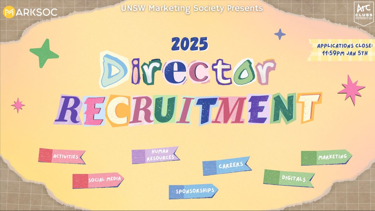 MarkSoc Presents: 2025 Director Recruitment