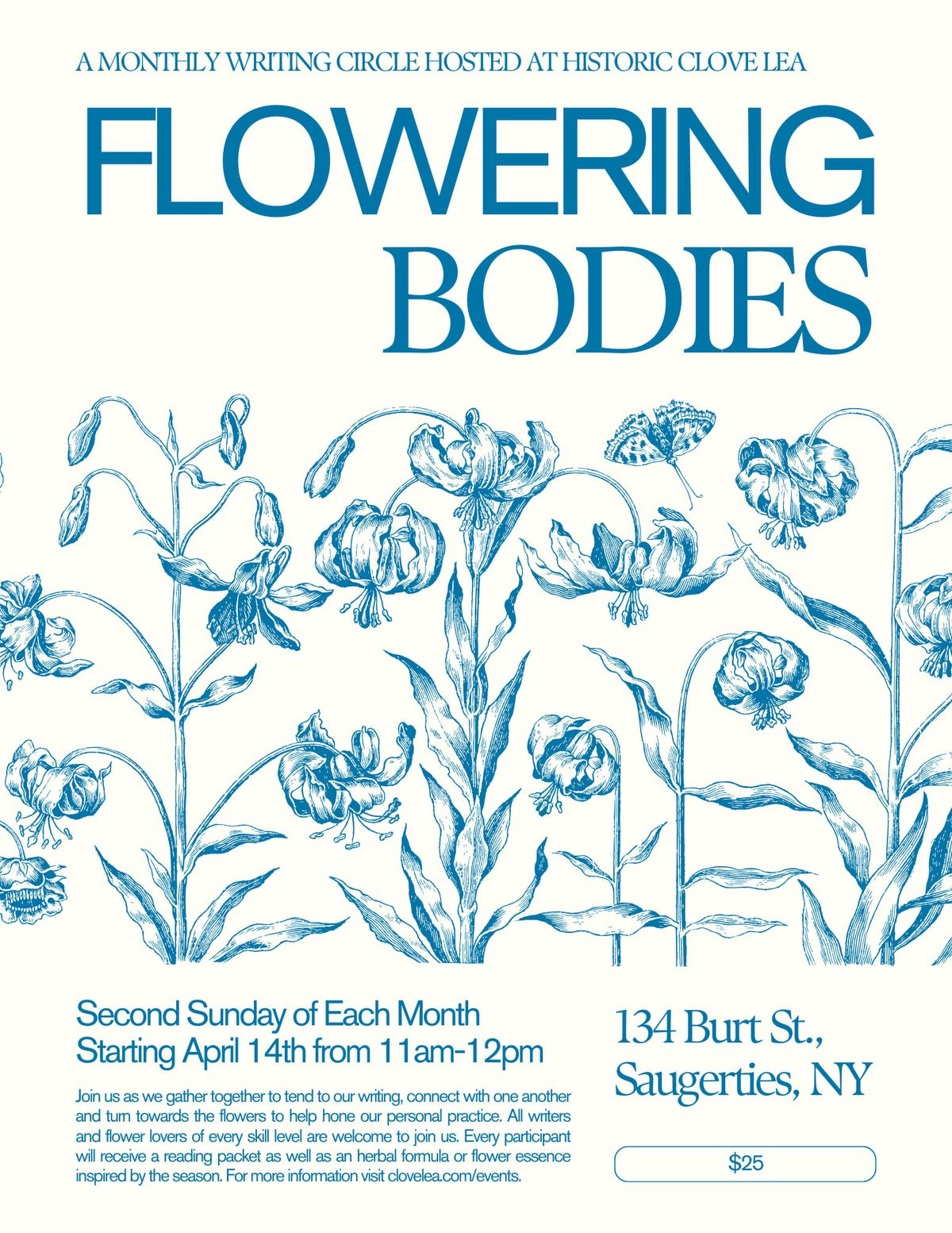 Flowering Bodies: an in person writing circle