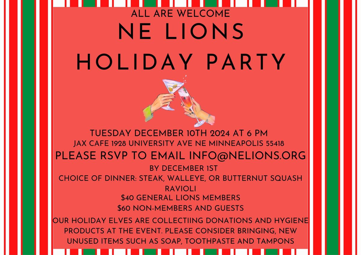 NE Lions Holiday Party