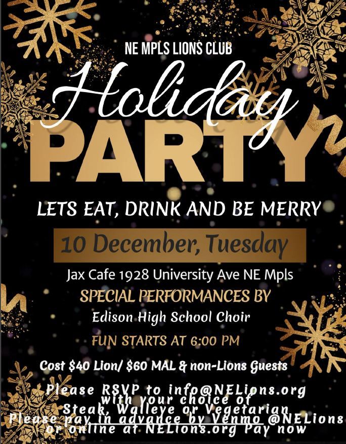 NE Lions Holiday Party