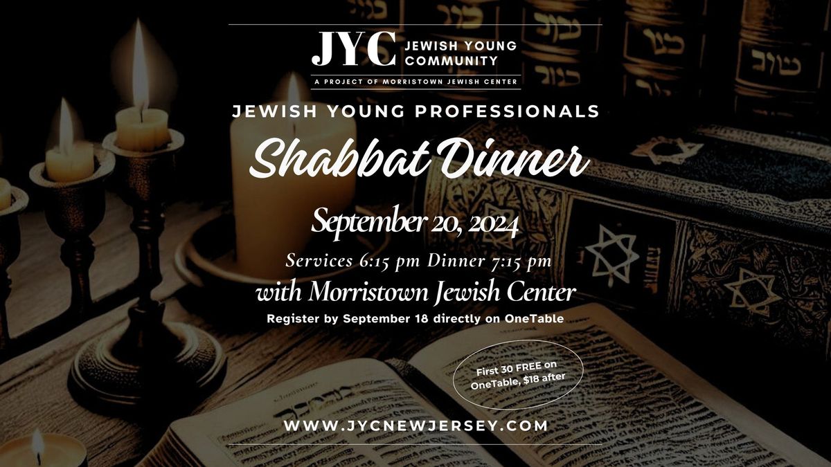 September Shabbat Dinner in Morris County