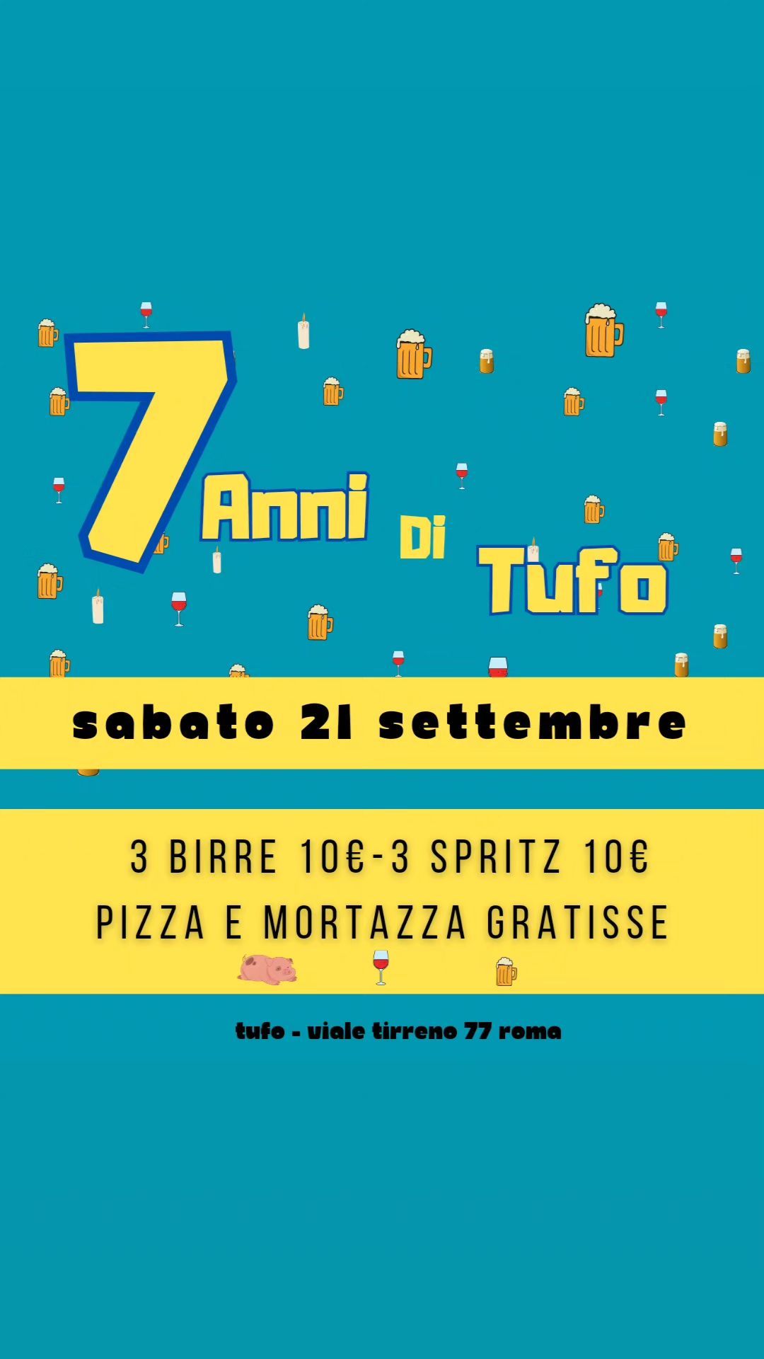 buon compleanno TUFO_ 3 birre\/spritz 10\u20ac