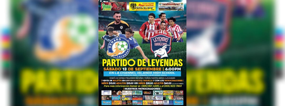 LEYENDAS CHIVAS VS LEYENDAS OXNARD