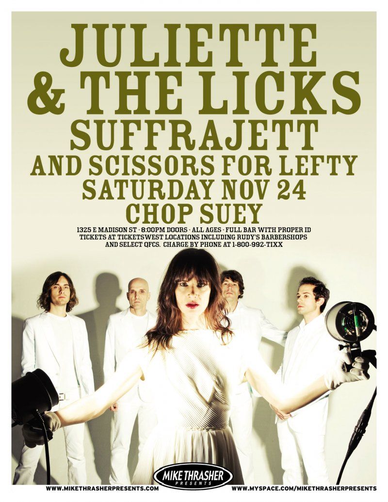 Juliette and the Licks with Aeges