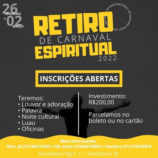 Retiro de Carnaval: como organizar um retiro inesquecível para os jovens da  sua igreja em 2022